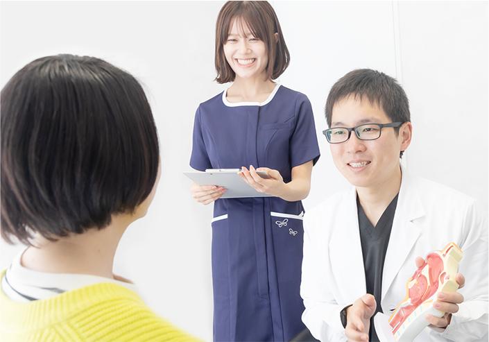 医師による問診・診察