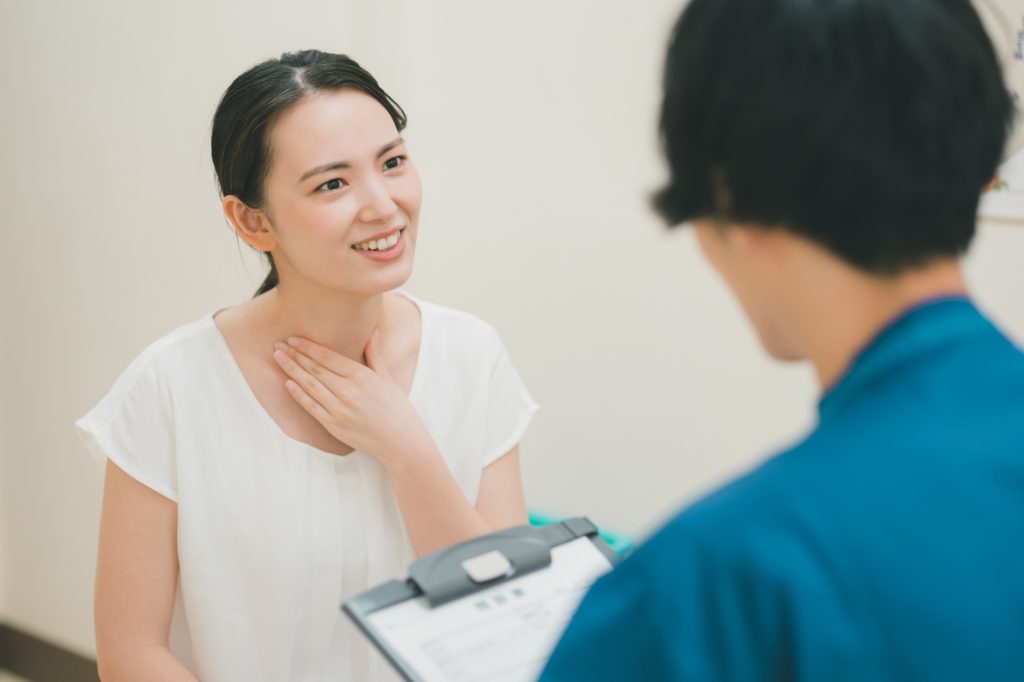 カウンセリングを受けている女性